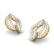 Small earrings design Futuristic Lab Grown Diamond Earrings Fiona Diamonds