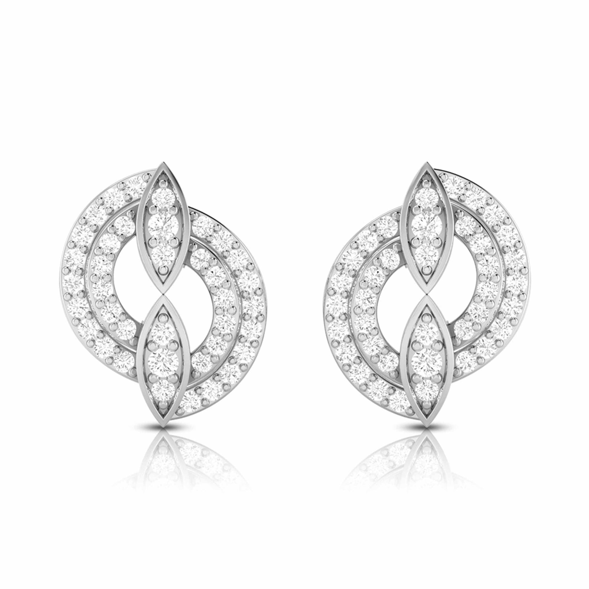 Small earrings design Futuristic Lab Grown Diamond Earrings Fiona Diamonds