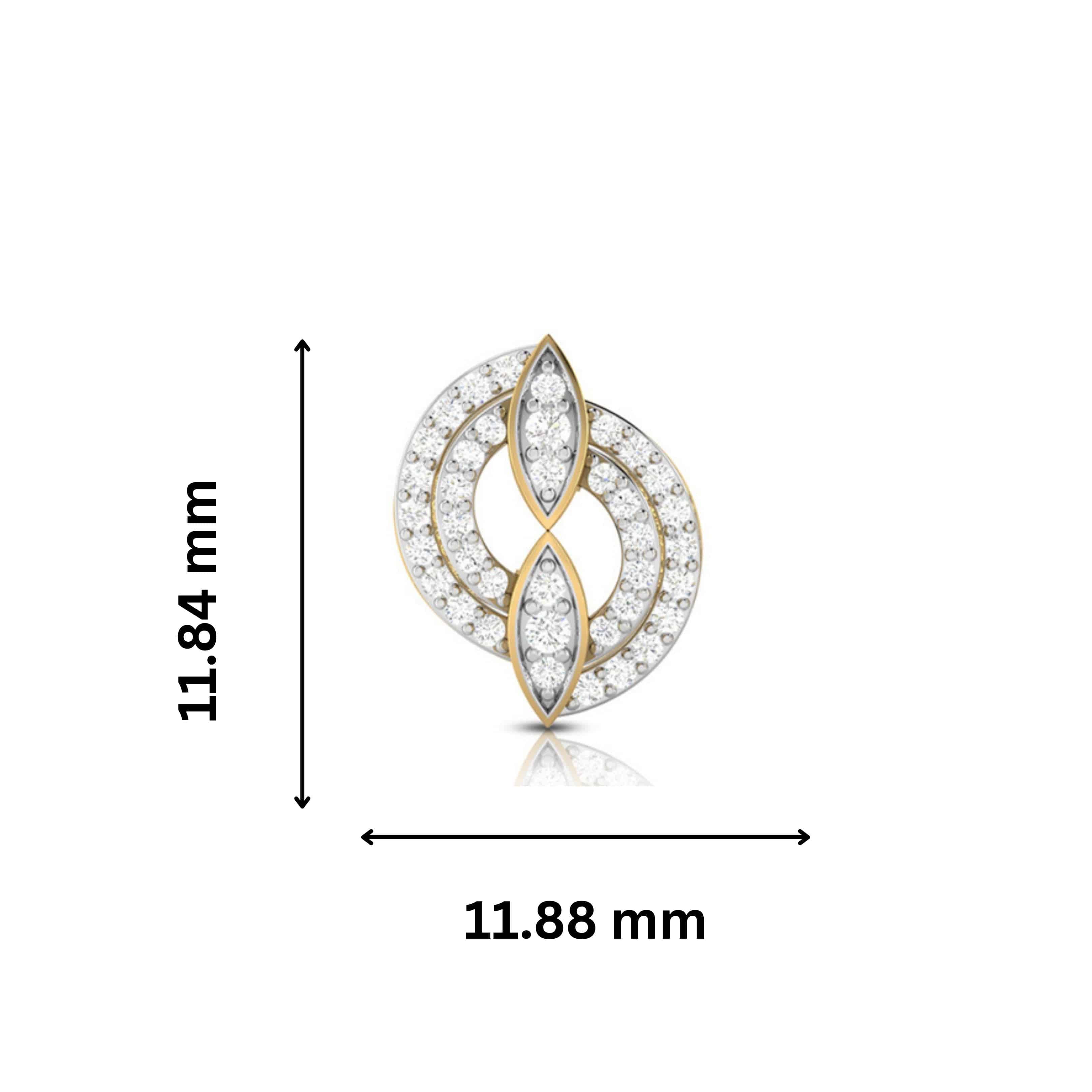 Small earrings design Futuristic Lab Grown Diamond Earrings Fiona Diamonds