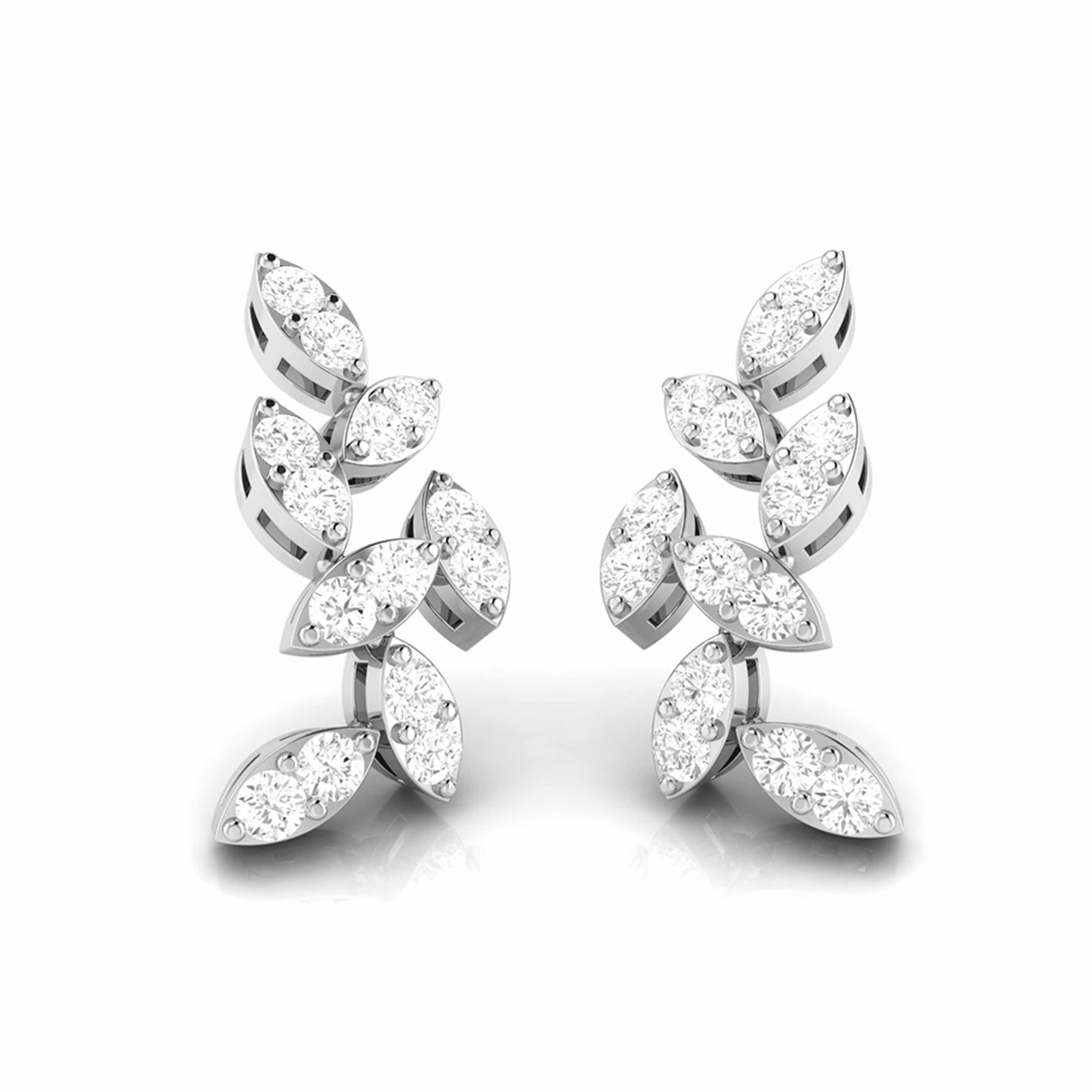 Fancy earrings design Winchime Lab Grown Diamond Earrings Fiona Diamonds