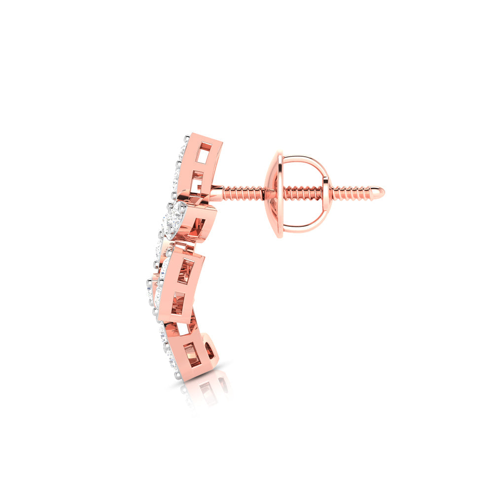 Fancy earrings design Winchime Lab Grown Diamond Earrings Fiona Diamonds