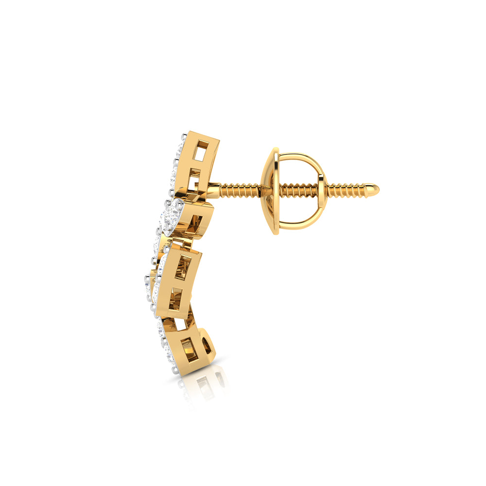Fancy earrings design Winchime Lab Grown Diamond Earrings Fiona Diamonds