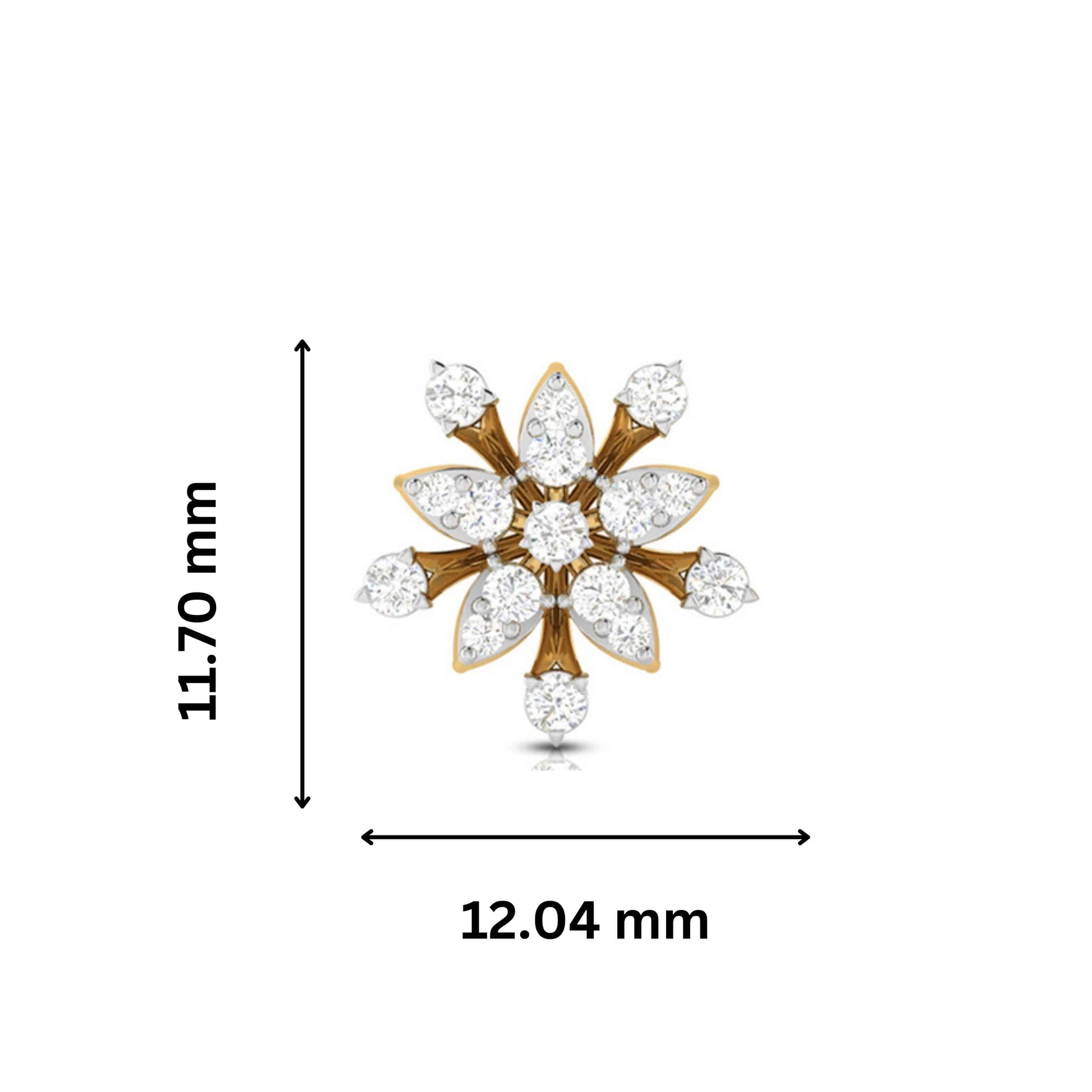 Earrings flower design Asteroids Lab Grown Diamond Earrings Fiona Diamonds