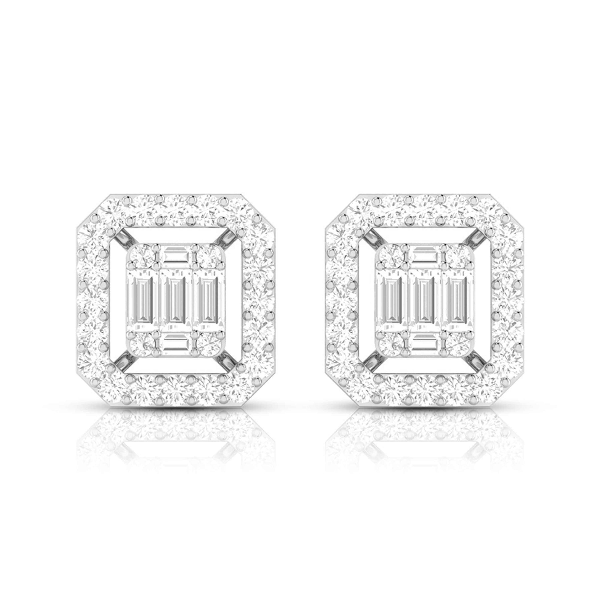 Party wear earrings design Chartreuse Lab Grown Diamond Earrings Fiona Diamonds