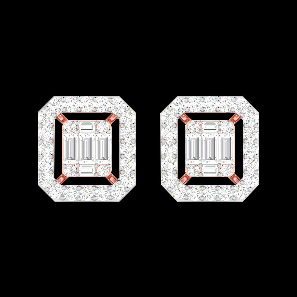 Party wear earrings design Chartreuse Lab Grown Diamond Earrings Fiona Diamonds