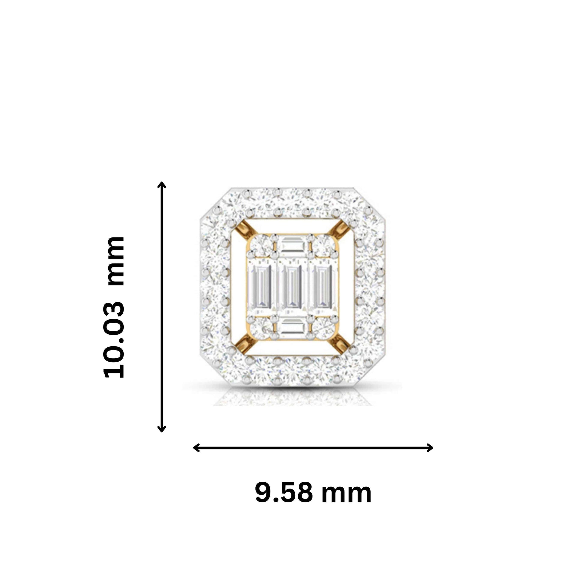 Party wear earrings design Chartreuse Lab Grown Diamond Earrings Fiona Diamonds