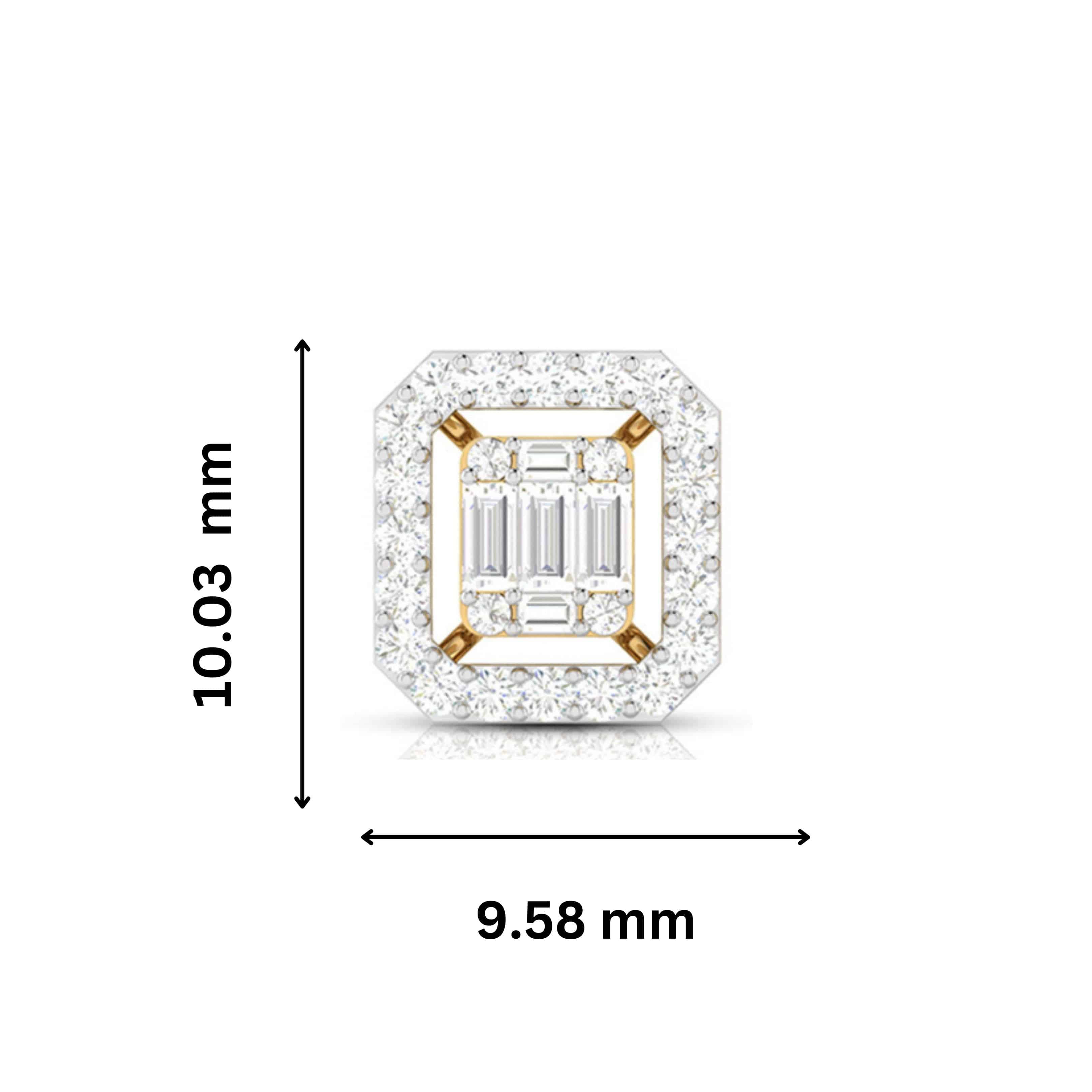 Party wear earrings design Chartreuse Lab Grown Diamond Earrings Fiona Diamonds