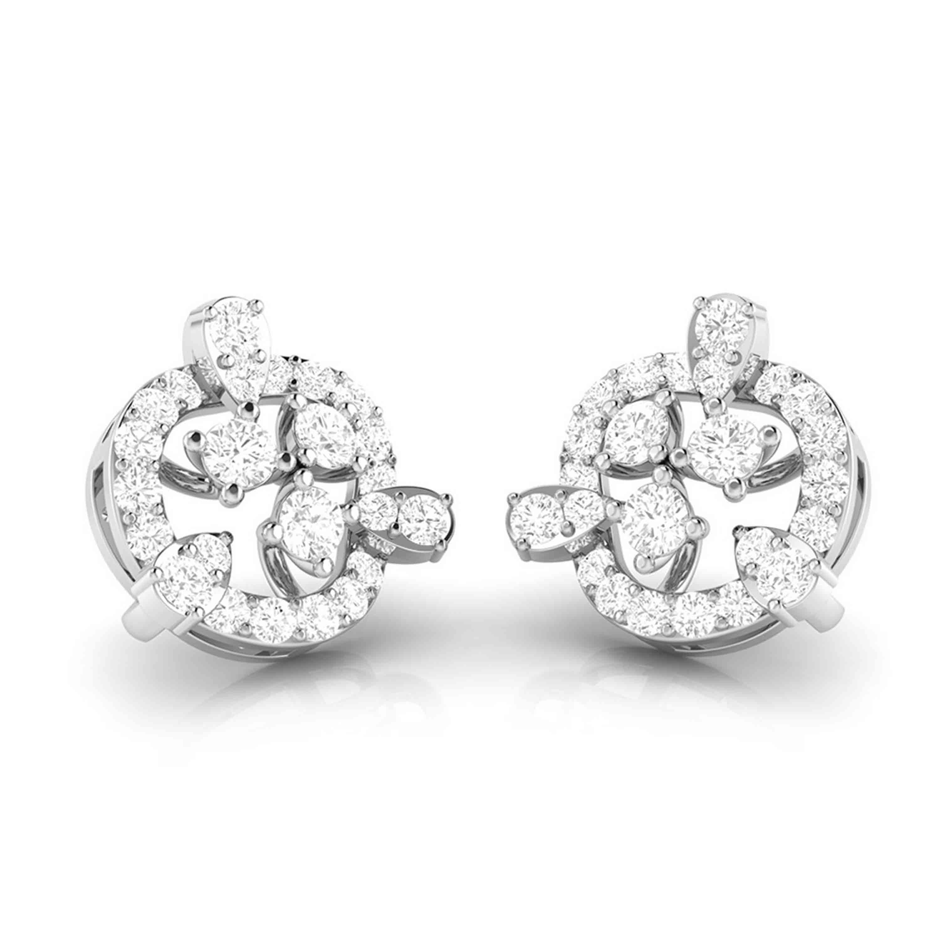 Latest earrings design Catchy Lab Grown Diamond Earrings Fiona Diamonds