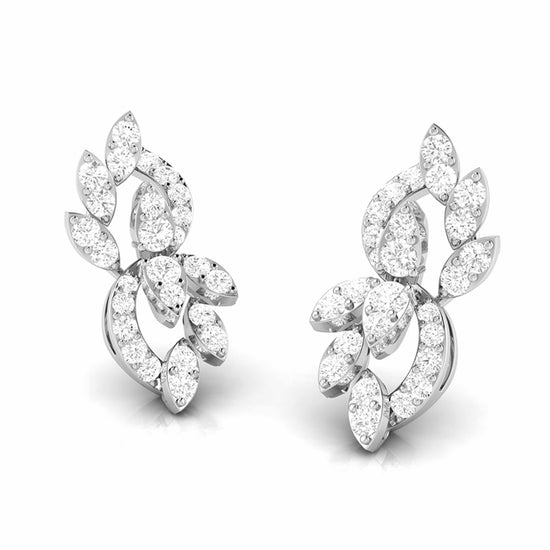 Latest earrings design Verdigris Lab Grown Diamond Earrings Fiona Diamonds