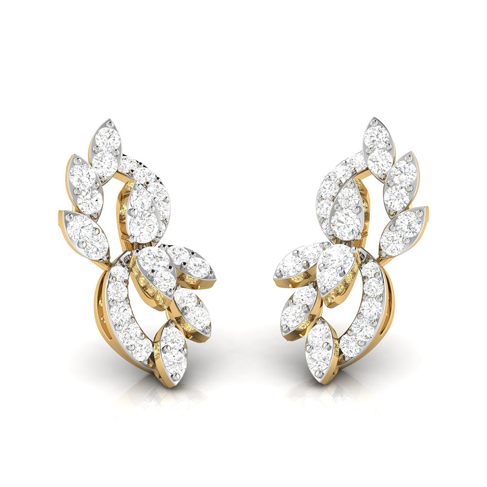 Latest earrings design Verdigris Lab Grown Diamond Earrings Fiona Diamonds