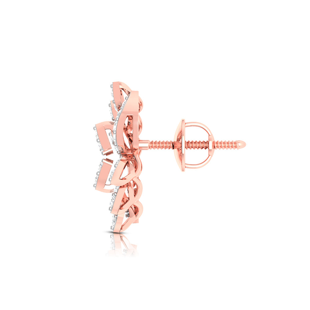 Latest earrings design Verdigris Lab Grown Diamond Earrings Fiona Diamonds