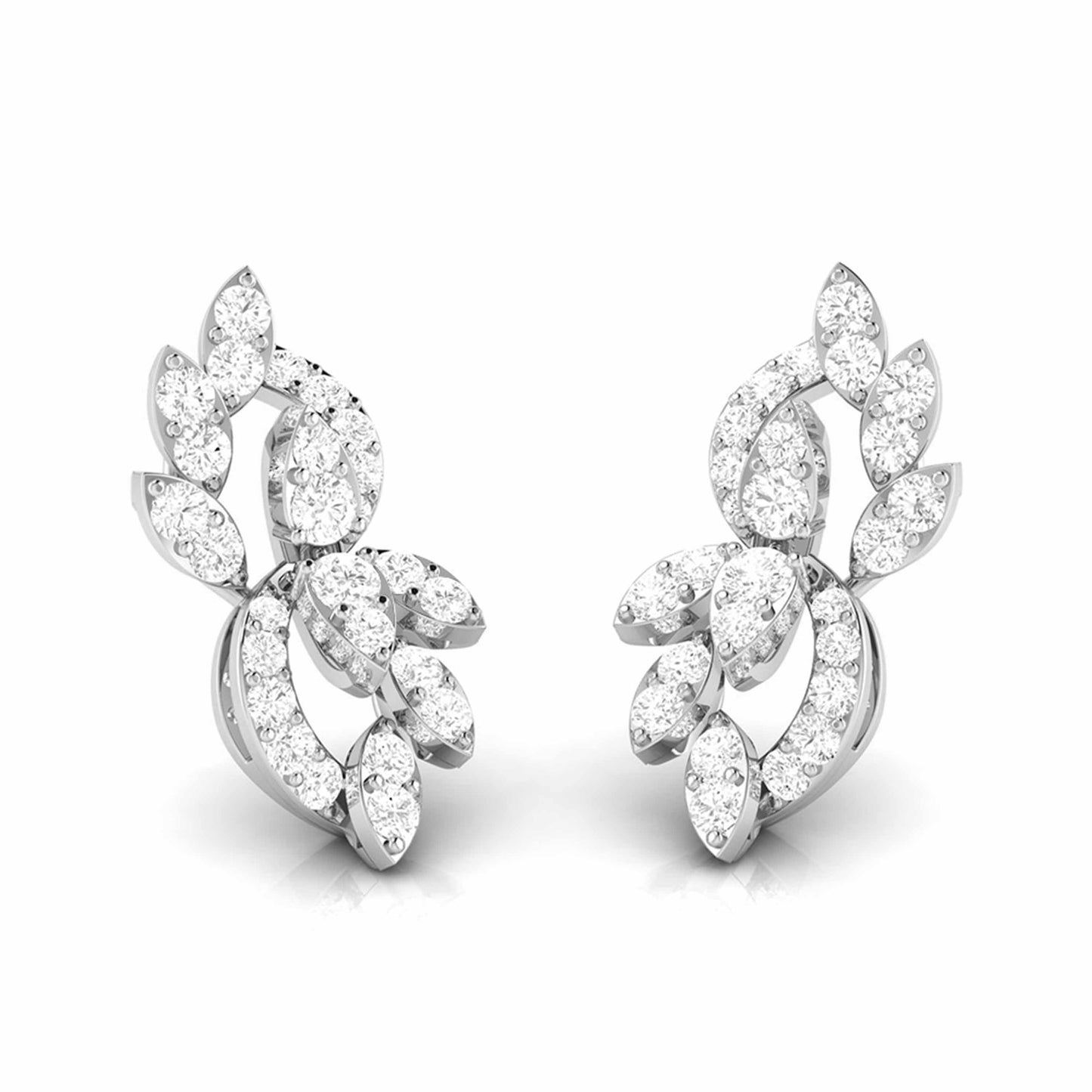 Latest earrings design Verdigris Lab Grown Diamond Earrings Fiona Diamonds