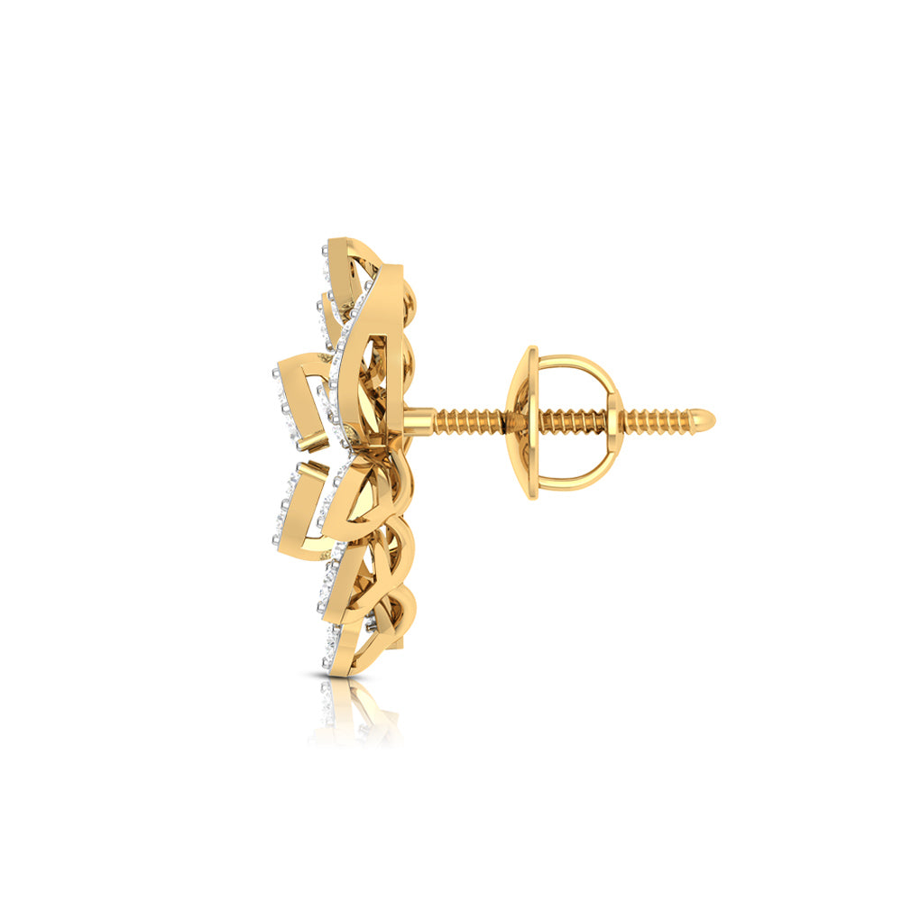 Latest earrings design Verdigris Lab Grown Diamond Earrings Fiona Diamonds