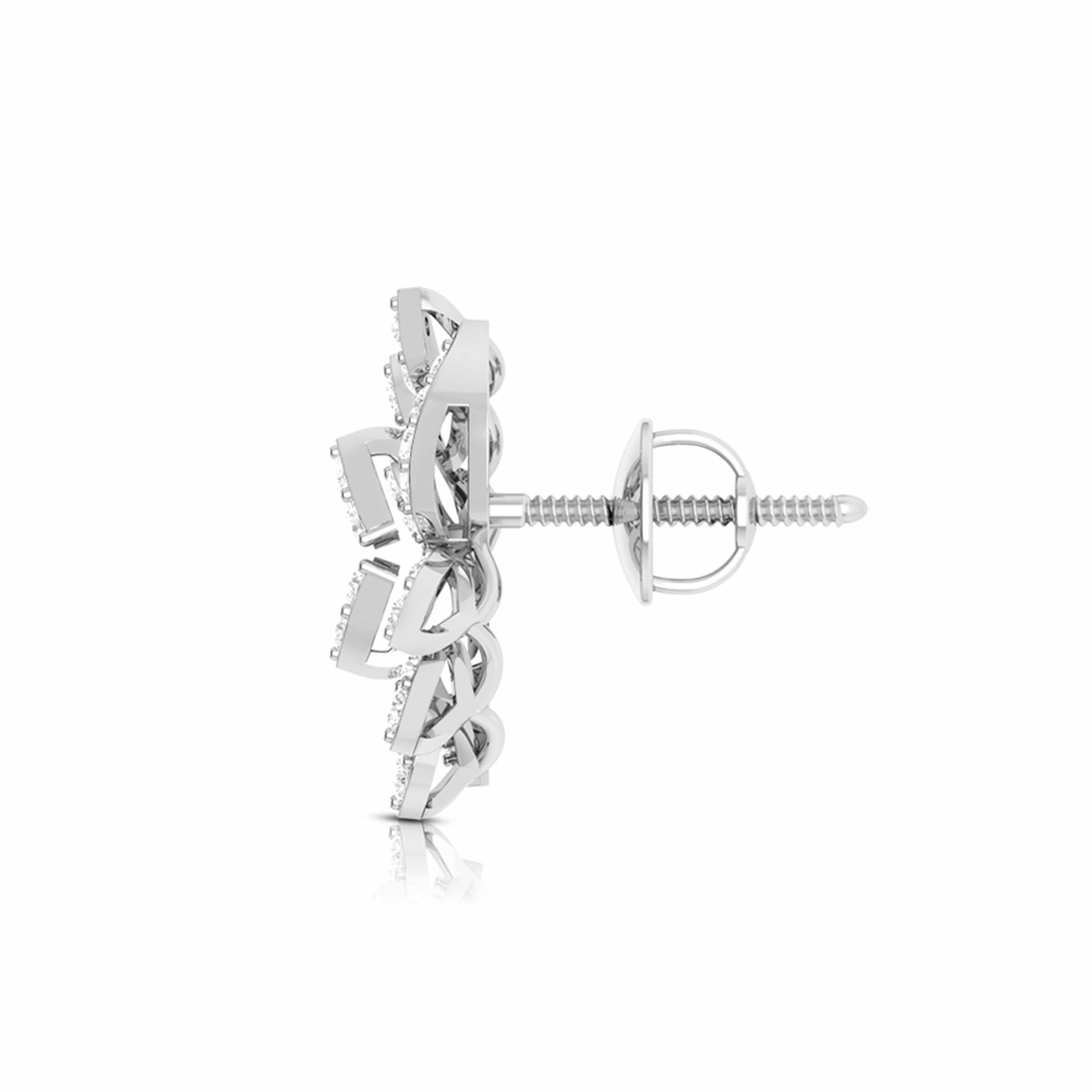 Latest earrings design Verdigris Lab Grown Diamond Earrings Fiona Diamonds