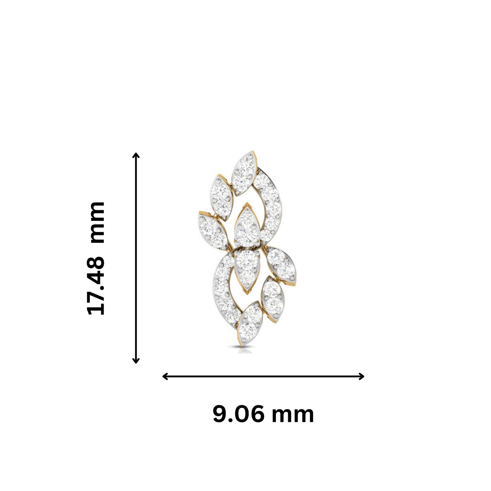 Latest earrings design Verdigris Lab Grown Diamond Earrings Fiona Diamonds