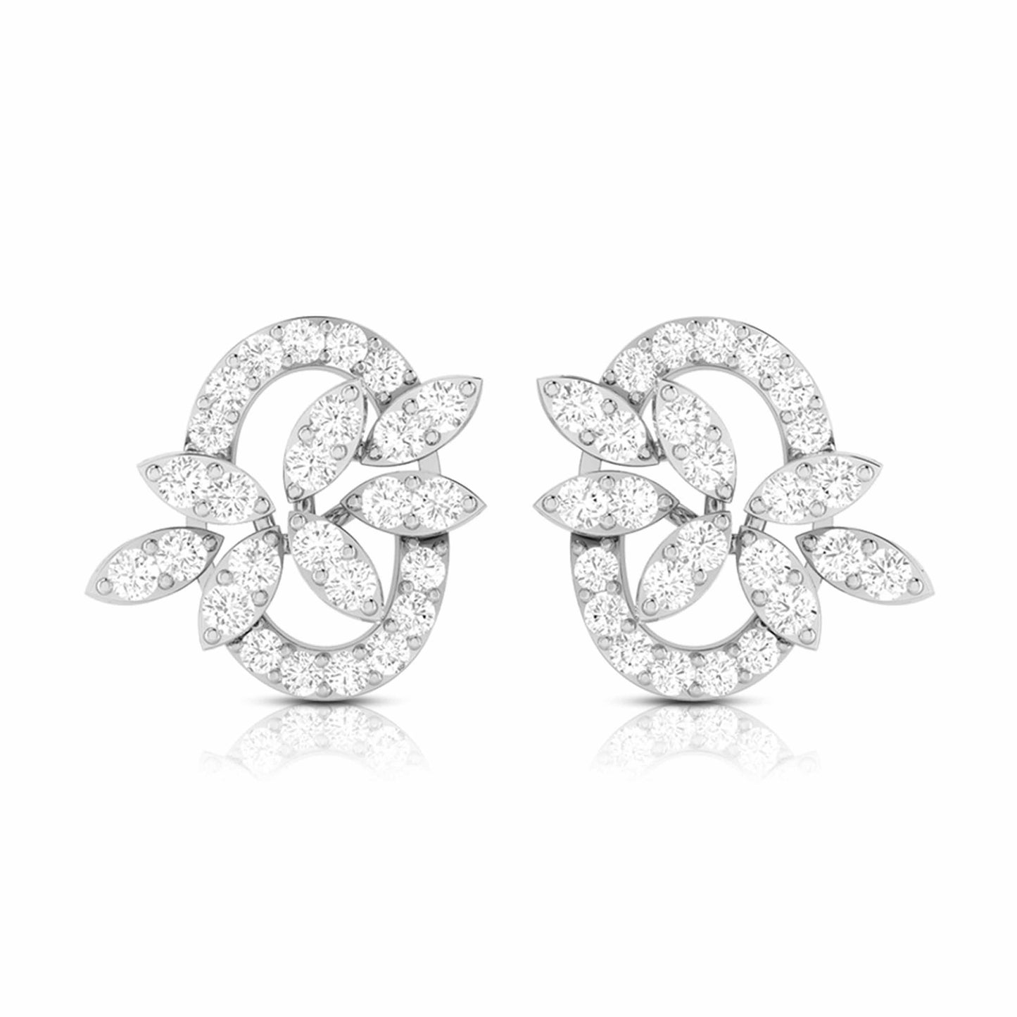 Designer earrings collection Malachite Lab Grown Diamond Earrings Fiona Diamonds