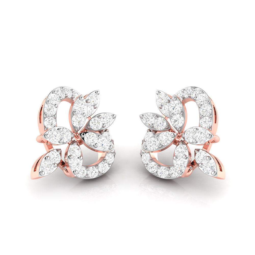 Designer earrings collection Malachite Lab Grown Diamond Earrings Fiona Diamonds