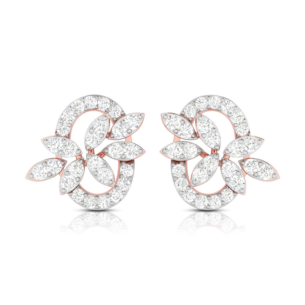 Designer earrings collection Malachite Lab Grown Diamond Earrings Fiona Diamonds
