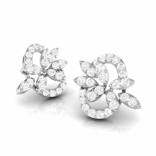Designer earrings collection Malachite Lab Grown Diamond Earrings Fiona Diamonds