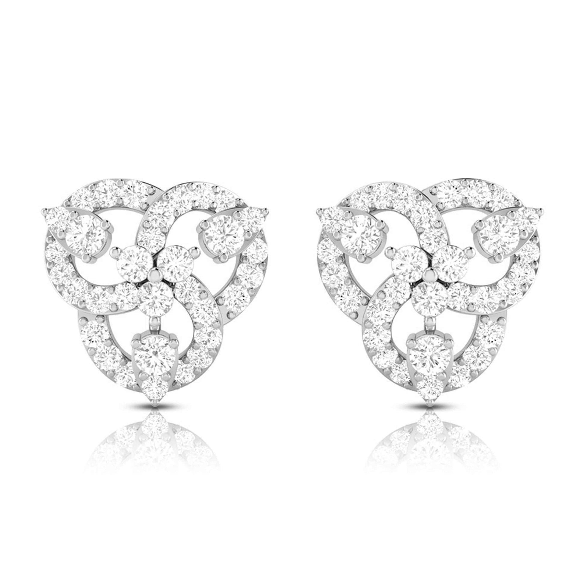 Small earrings design Seized Lab Grown Diamond Earrings Fiona Diamonds