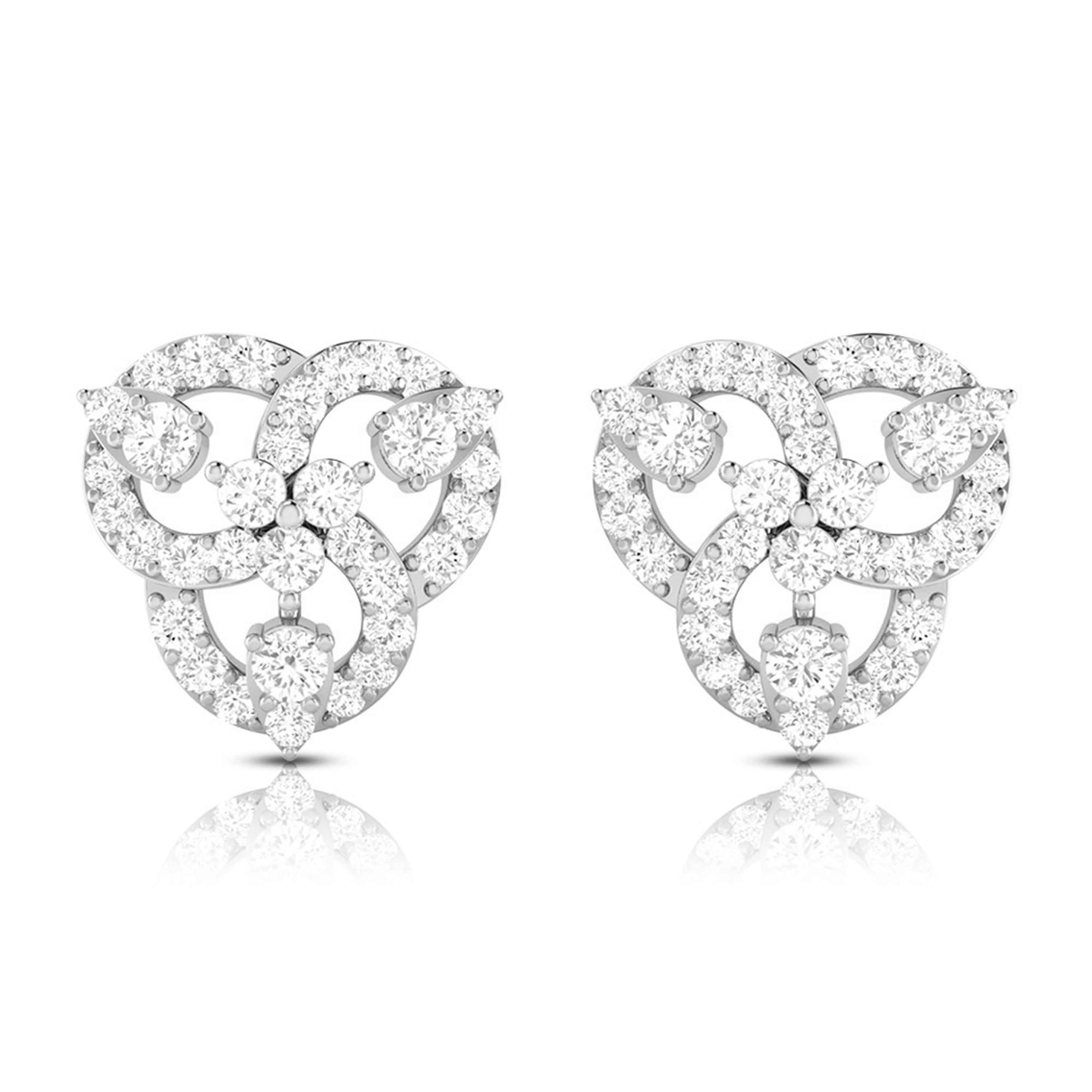 Small earrings design Seized Lab Grown Diamond Earrings Fiona Diamonds