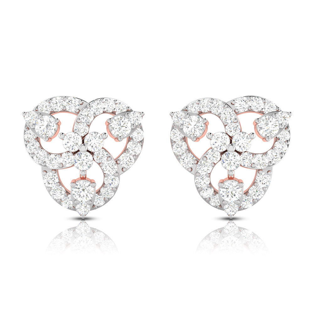 Small earrings design Seized Lab Grown Diamond Earrings Fiona Diamonds