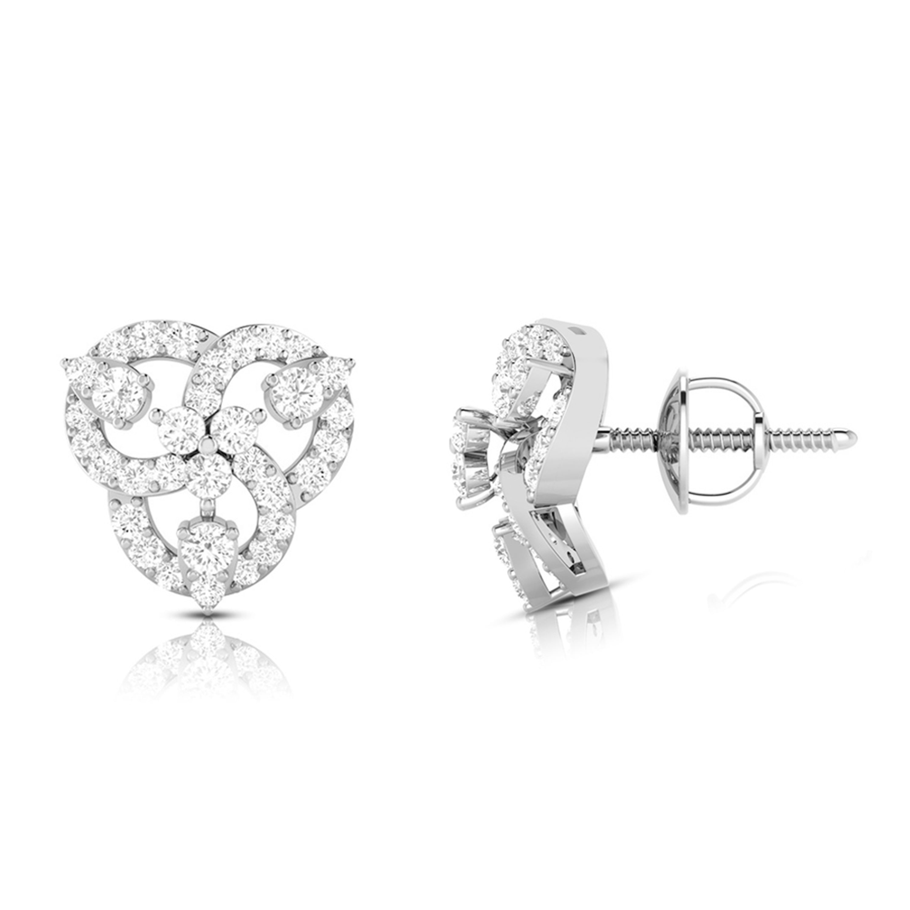 Small earrings design Seized Lab Grown Diamond Earrings Fiona Diamonds