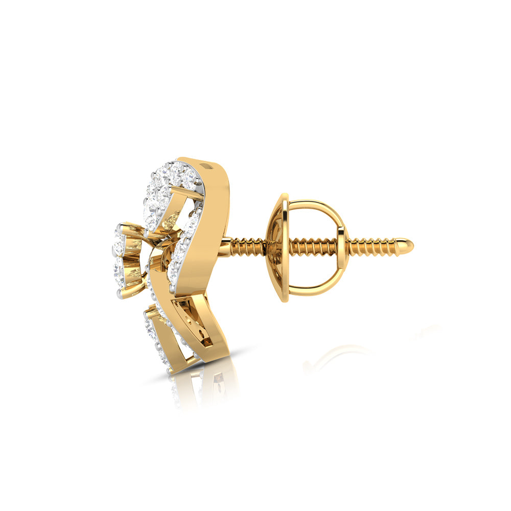 Small earrings design Seized Lab Grown Diamond Earrings Fiona Diamonds