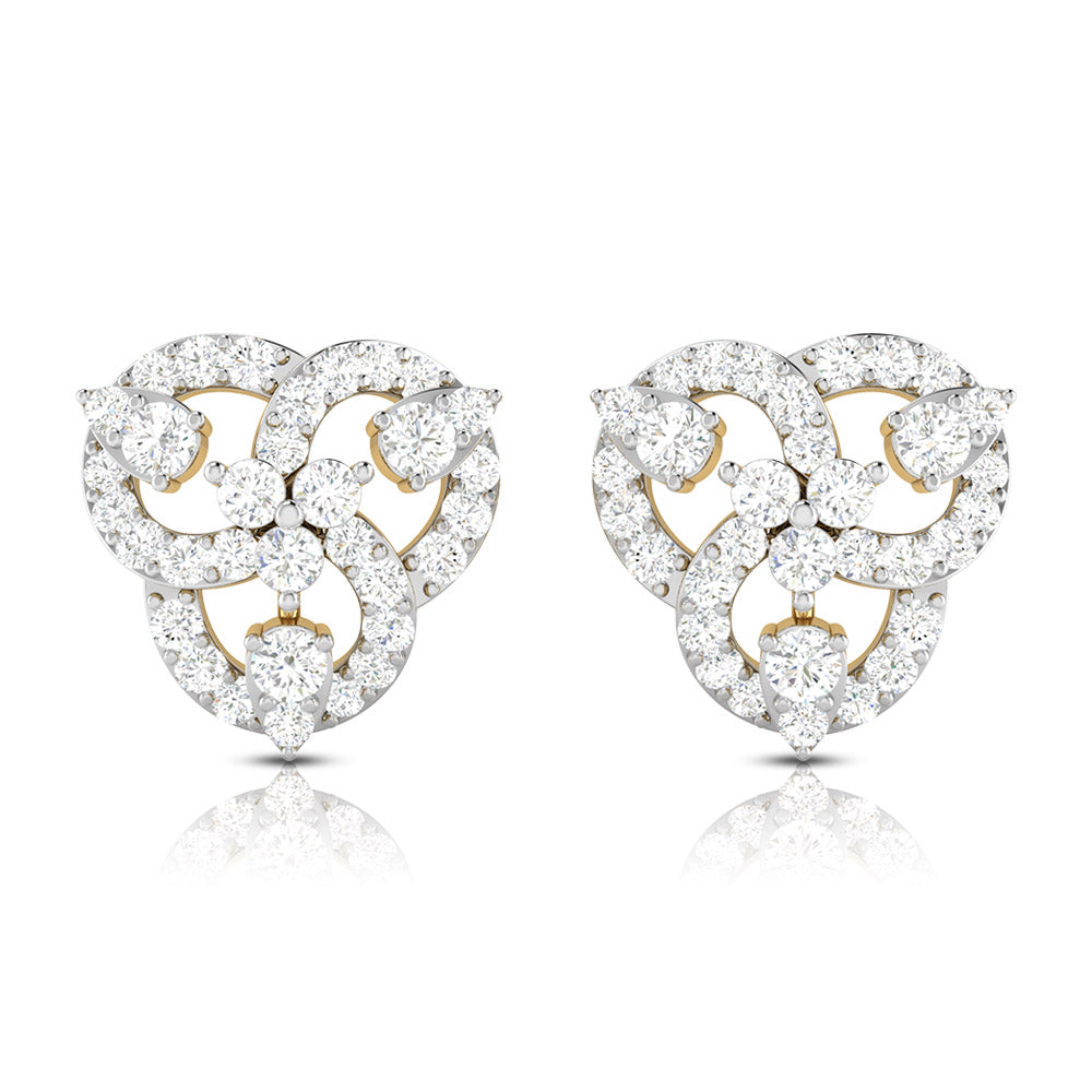 Small earrings design Seized Lab Grown Diamond Earrings Fiona Diamonds