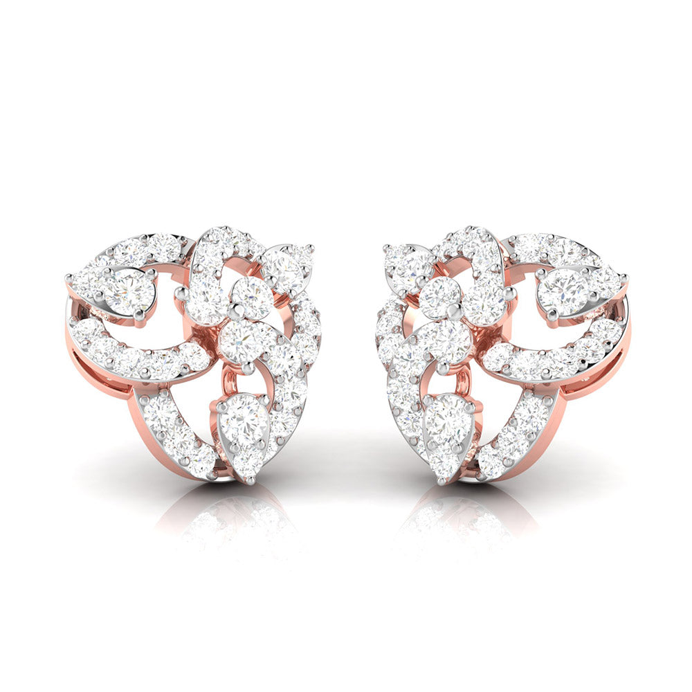 Load image into Gallery viewer, Small earrings design Seized Lab Grown Diamond Earrings Fiona Diamonds
