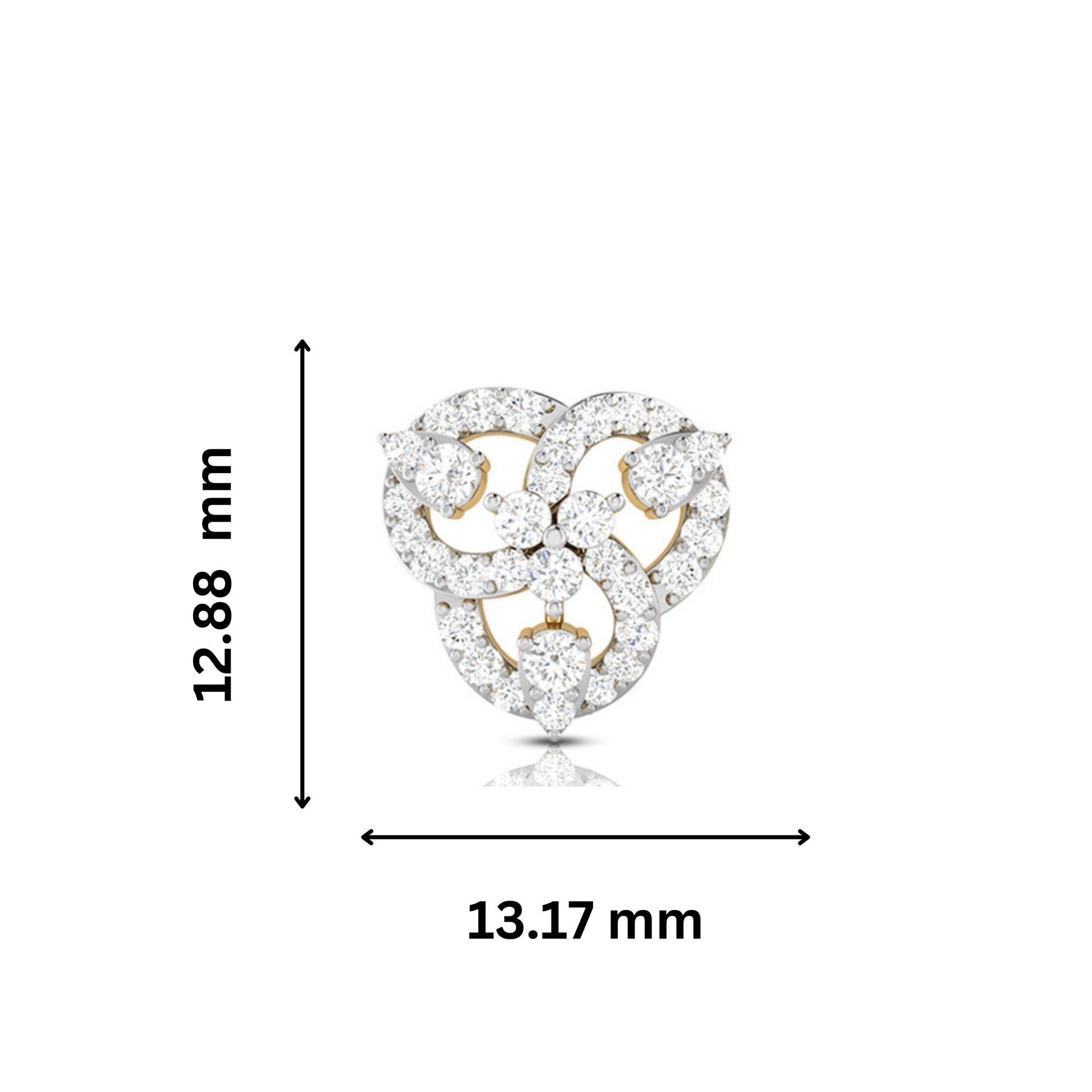 Small earrings design Seized Lab Grown Diamond Earrings Fiona Diamonds