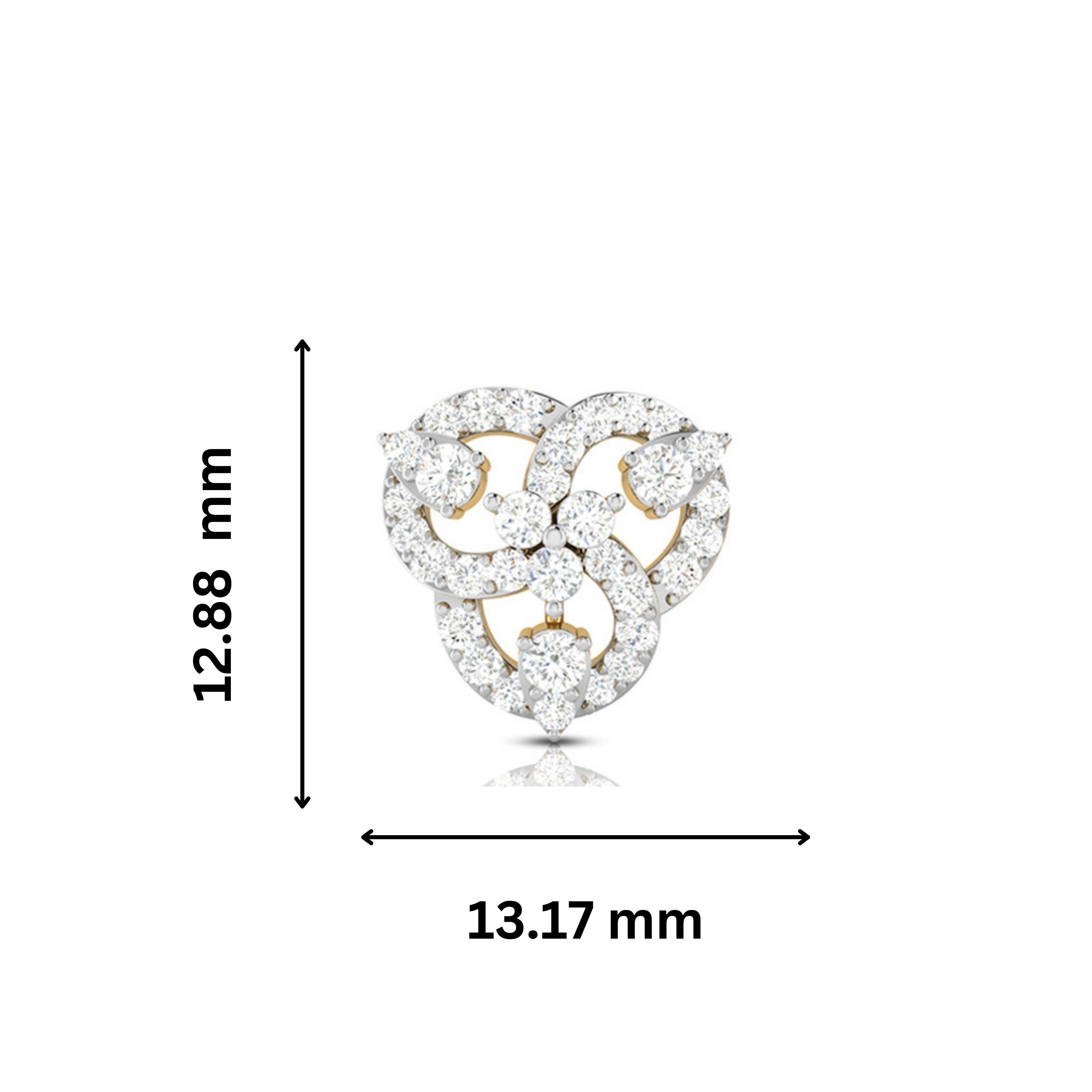 Small earrings design Seized Lab Grown Diamond Earrings Fiona Diamonds