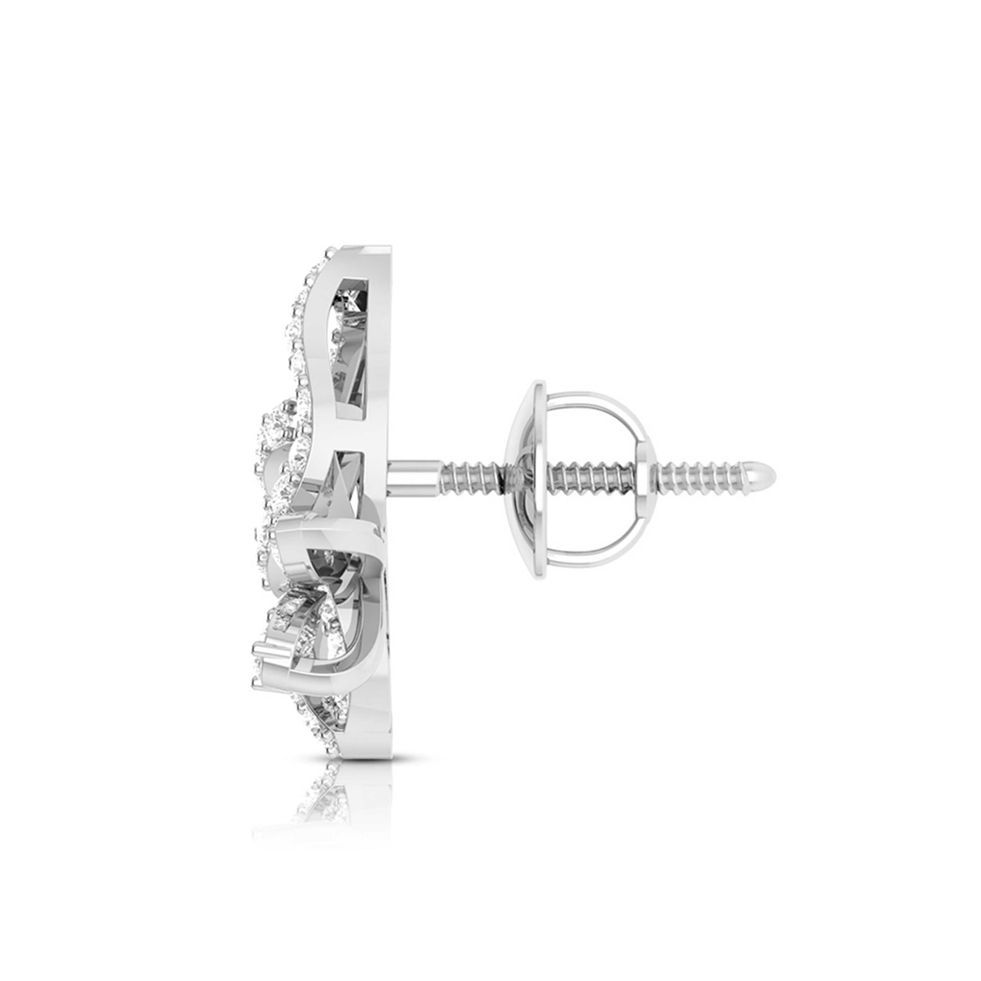 Daily wear earrings design Intwisted Lab Grown Diamond Earrings Fiona Diamonds
