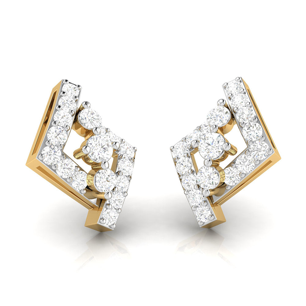Party wear earrings design Indicator Lab Grown Diamond Earrings Fiona Diamonds