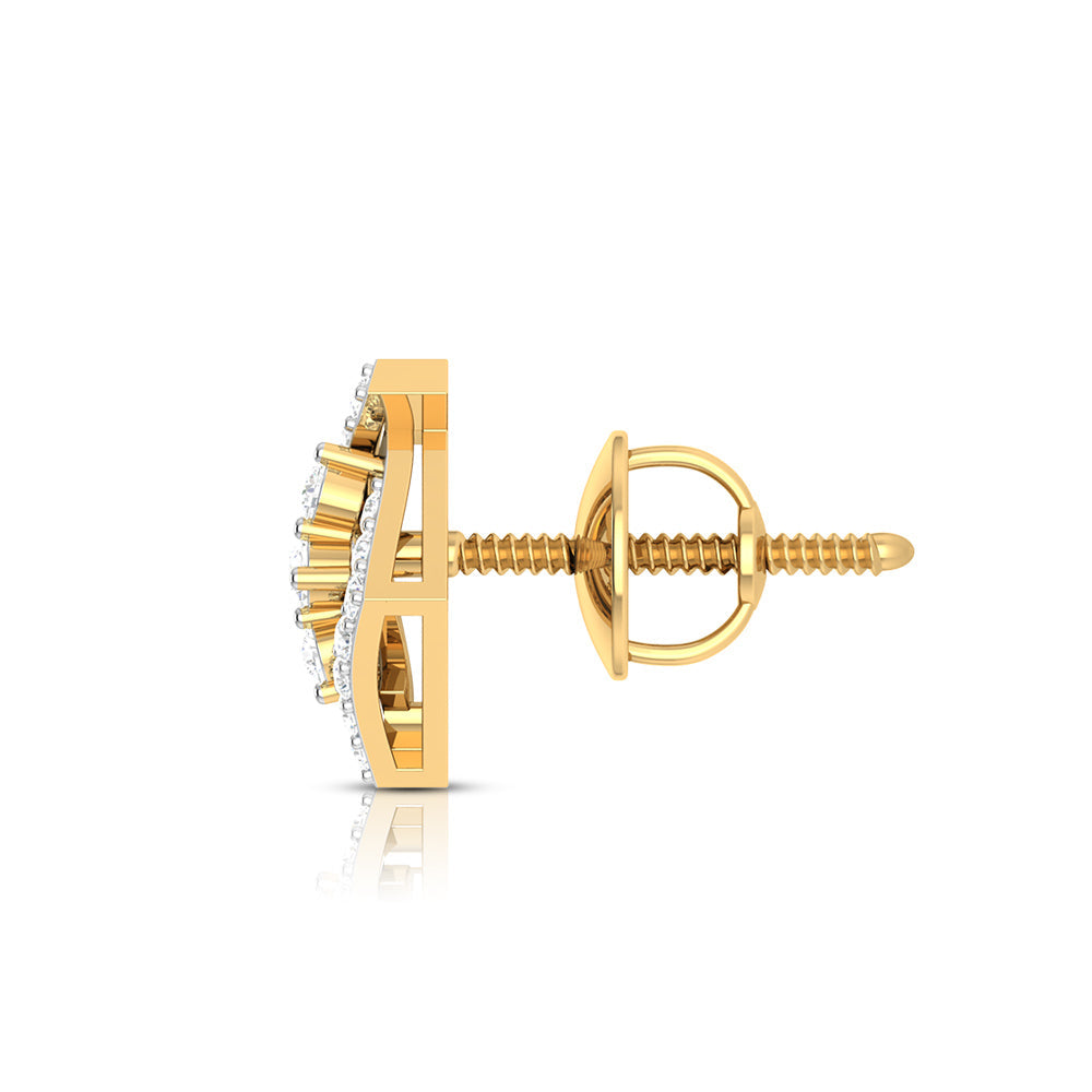 Party wear earrings design Indicator Lab Grown Diamond Earrings Fiona Diamonds