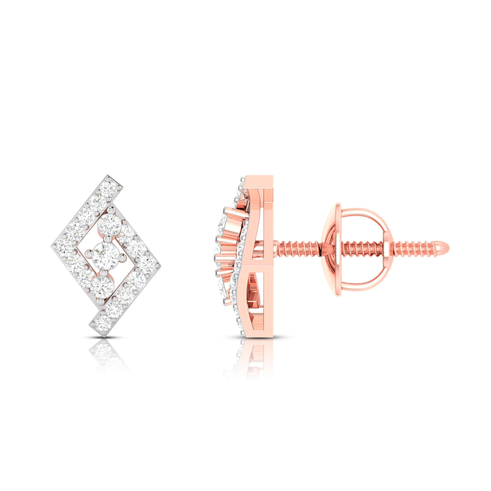 Party wear earrings design Indicator Lab Grown Diamond Earrings Fiona Diamonds