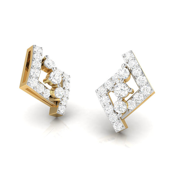 Party wear earrings design Indicator Lab Grown Diamond Earrings Fiona Diamonds