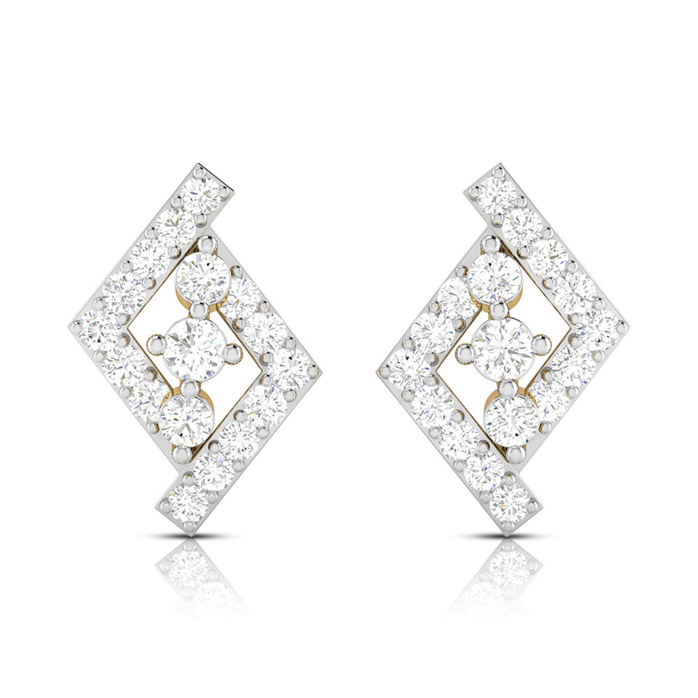 Party wear earrings design Indicator Lab Grown Diamond Earrings Fiona Diamonds