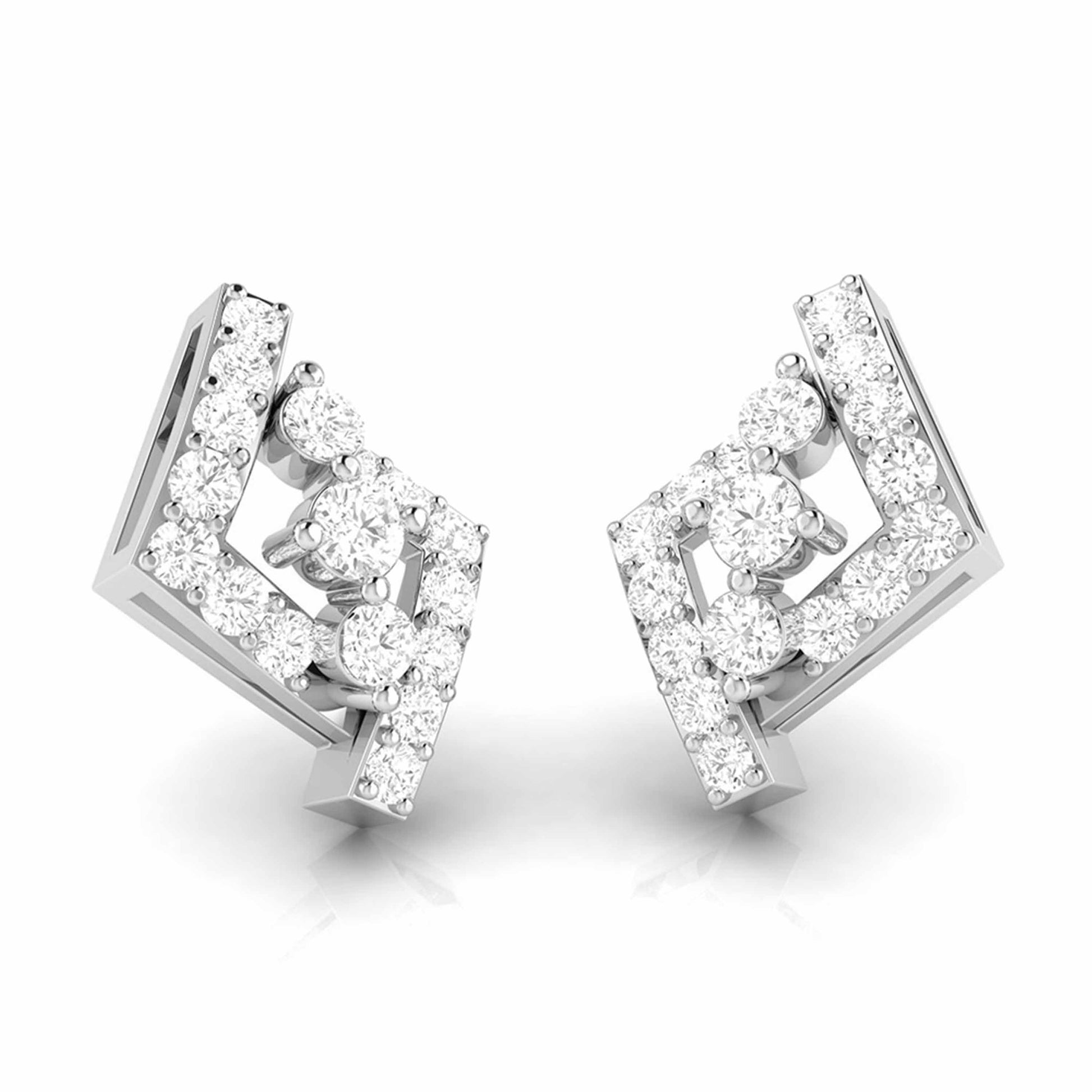 Party wear earrings design Indicator Lab Grown Diamond Earrings Fiona Diamonds