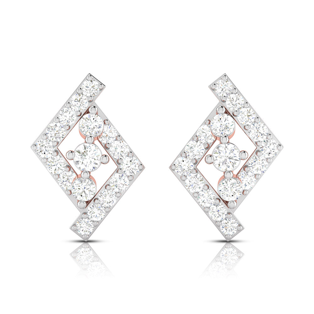 Party wear earrings design Indicator Lab Grown Diamond Earrings Fiona Diamonds