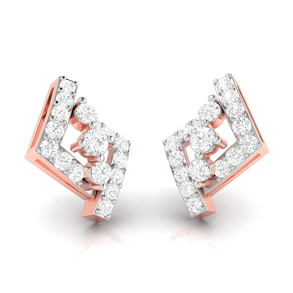 Party wear earrings design Indicator Lab Grown Diamond Earrings Fiona Diamonds