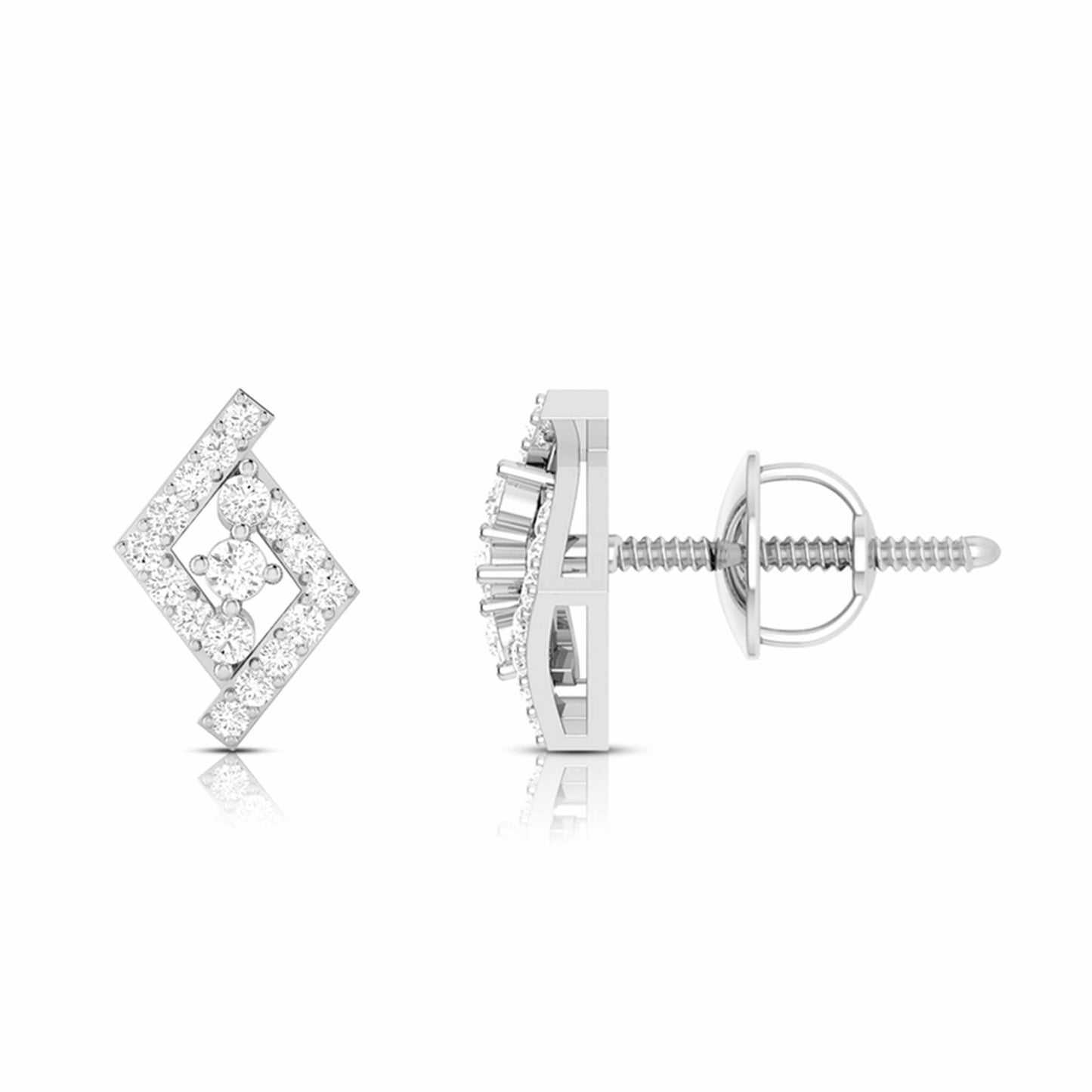 Load image into Gallery viewer, Party wear earrings design Indicator Lab Grown Diamond Earrings Fiona Diamonds
