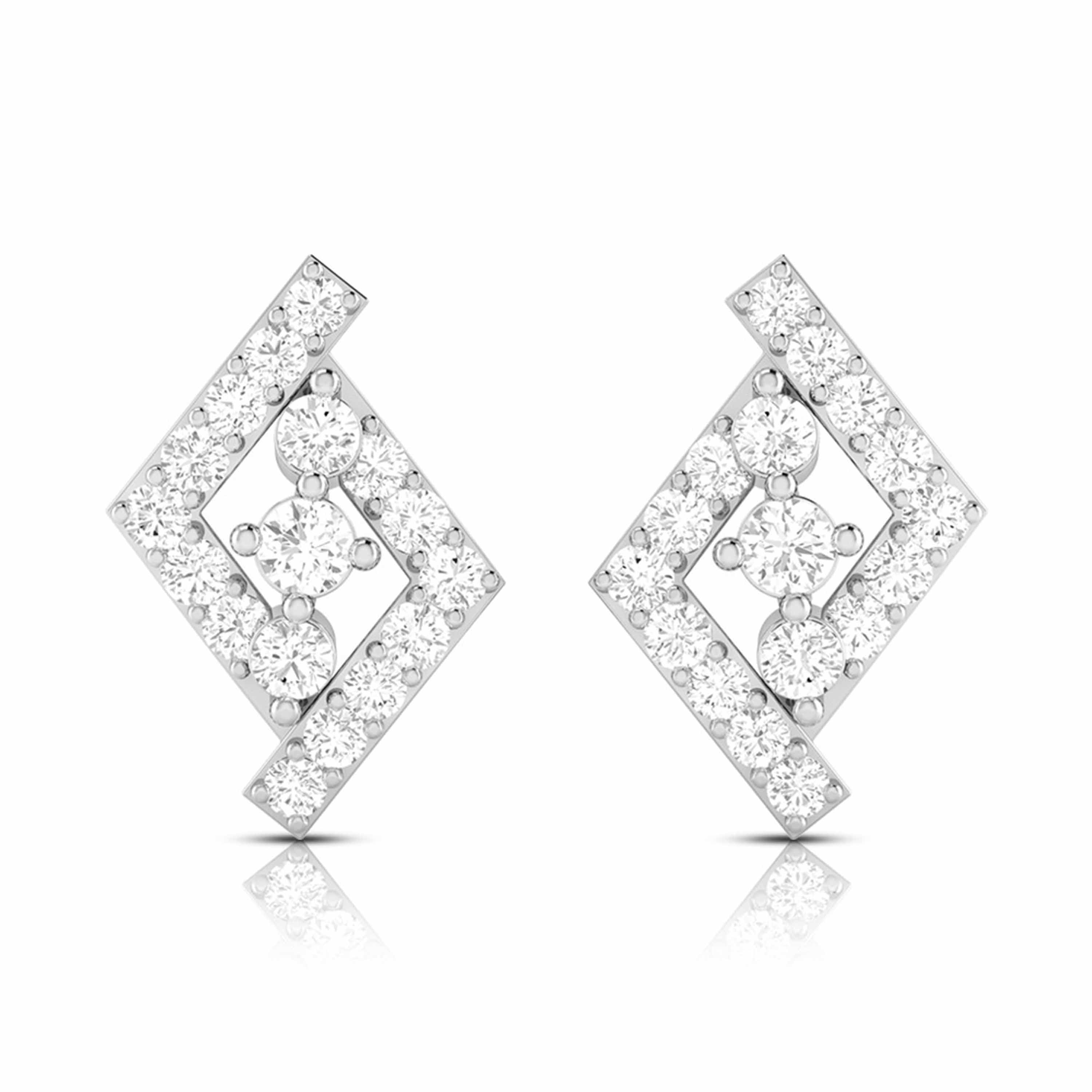 Party wear earrings design Indicator Lab Grown Diamond Earrings Fiona Diamonds