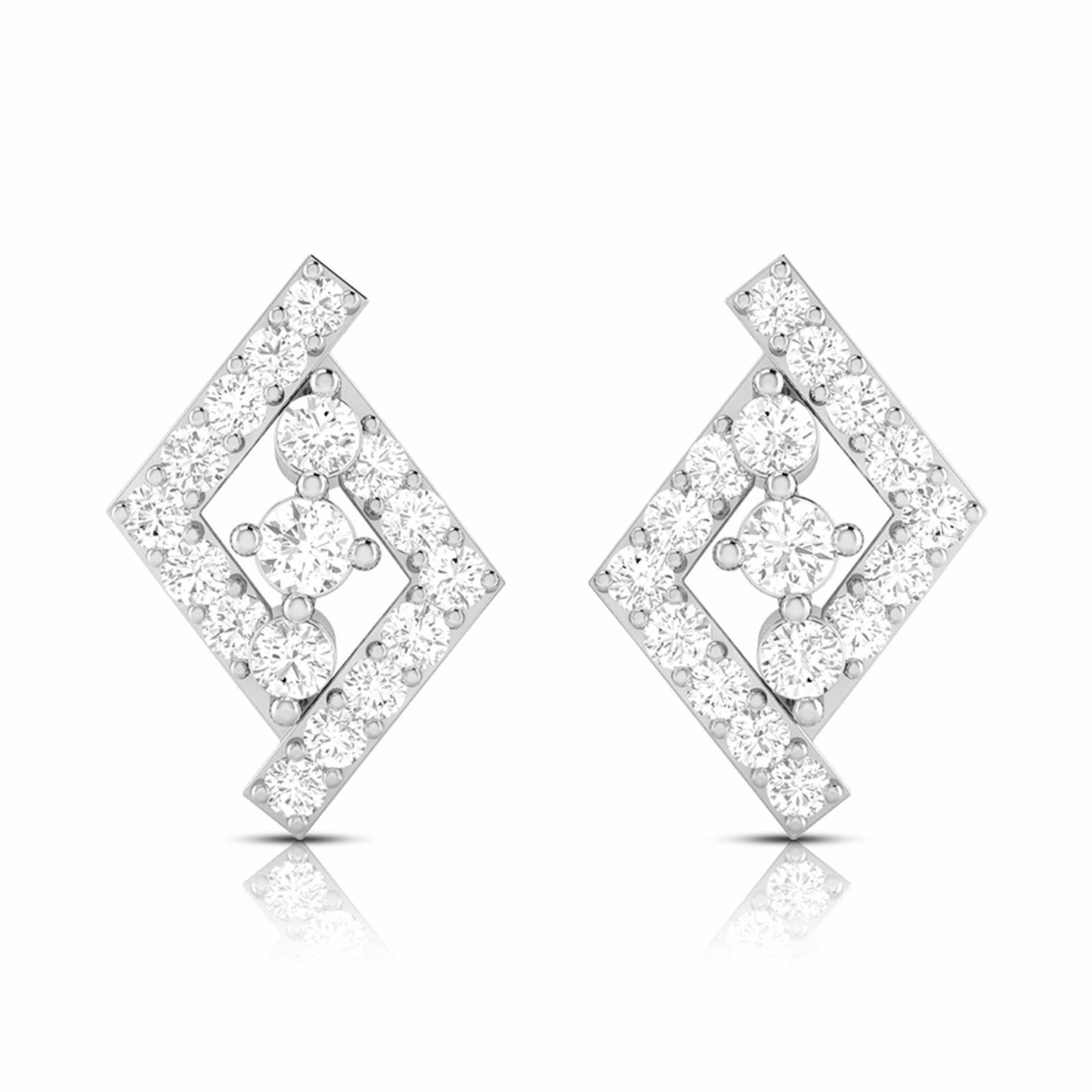 Load image into Gallery viewer, Party wear earrings design Indicator Lab Grown Diamond Earrings Fiona Diamonds
