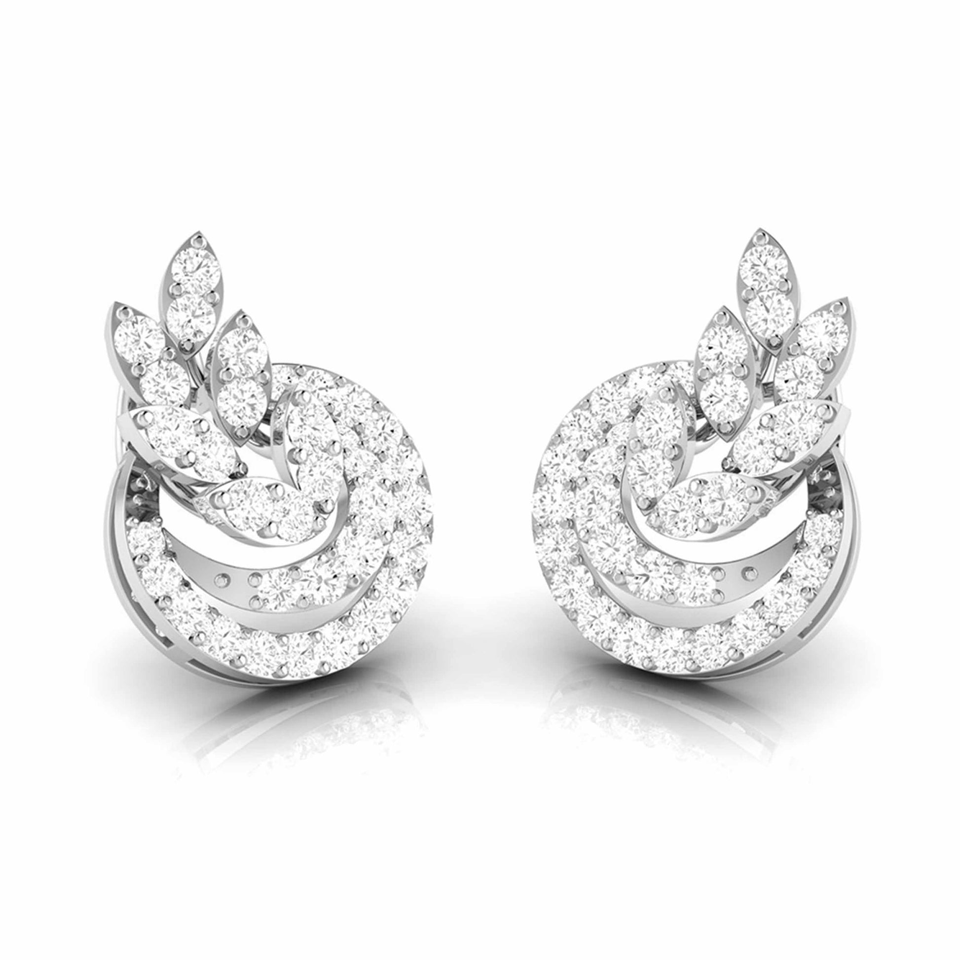 Fancy earrings design Stadium Lab Grown Diamond Earrings Fiona Diamonds