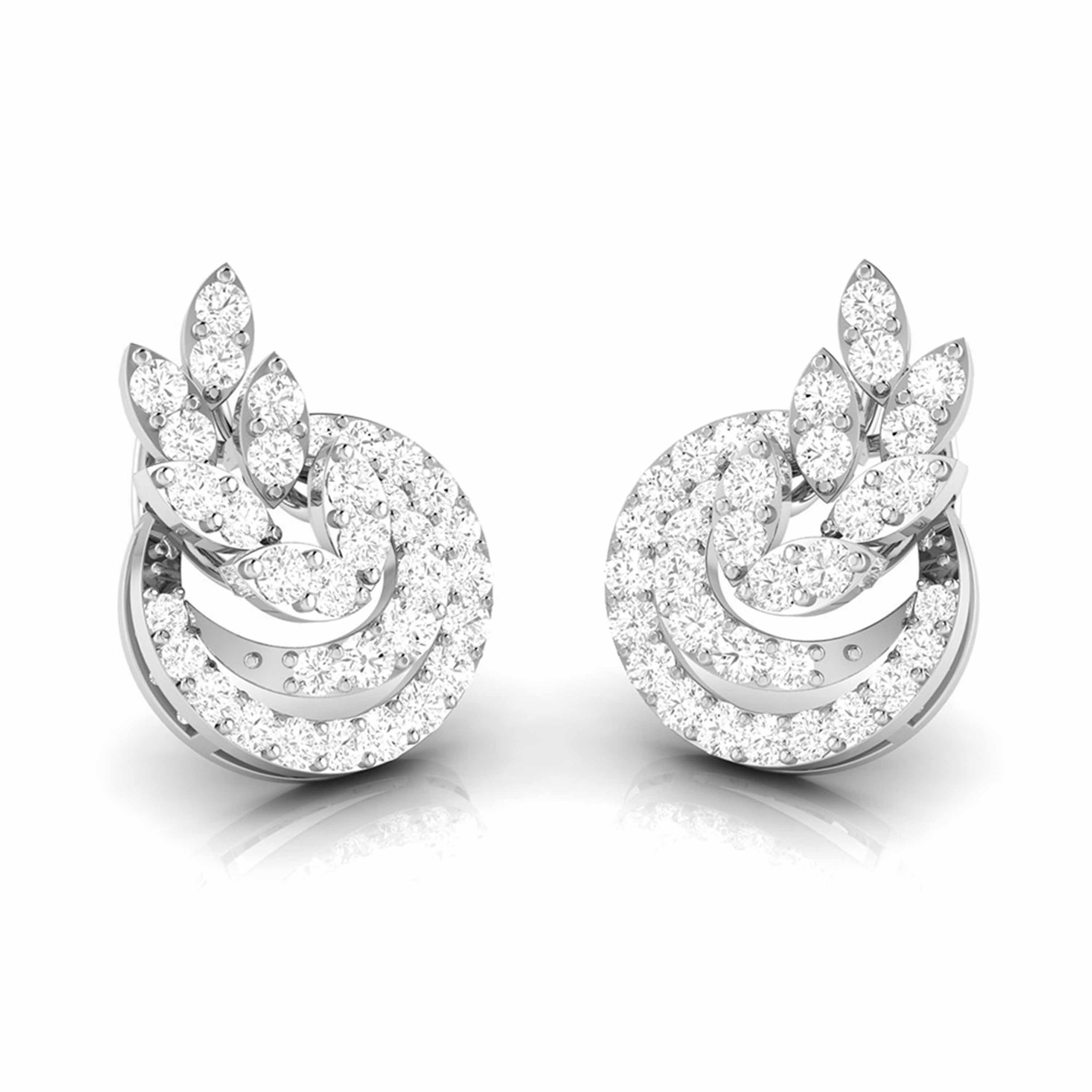 Fancy earrings design Stadium Lab Grown Diamond Earrings Fiona Diamonds