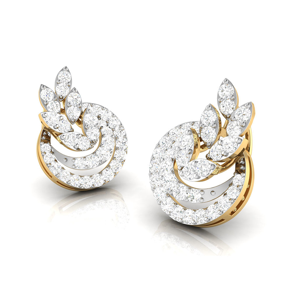 Load image into Gallery viewer, Fancy earrings design Stadium Lab Grown Diamond Earrings Fiona Diamonds
