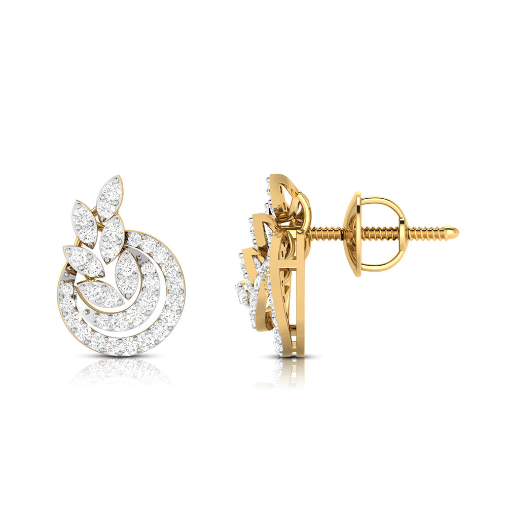 Fancy earrings design Stadium Lab Grown Diamond Earrings Fiona Diamonds