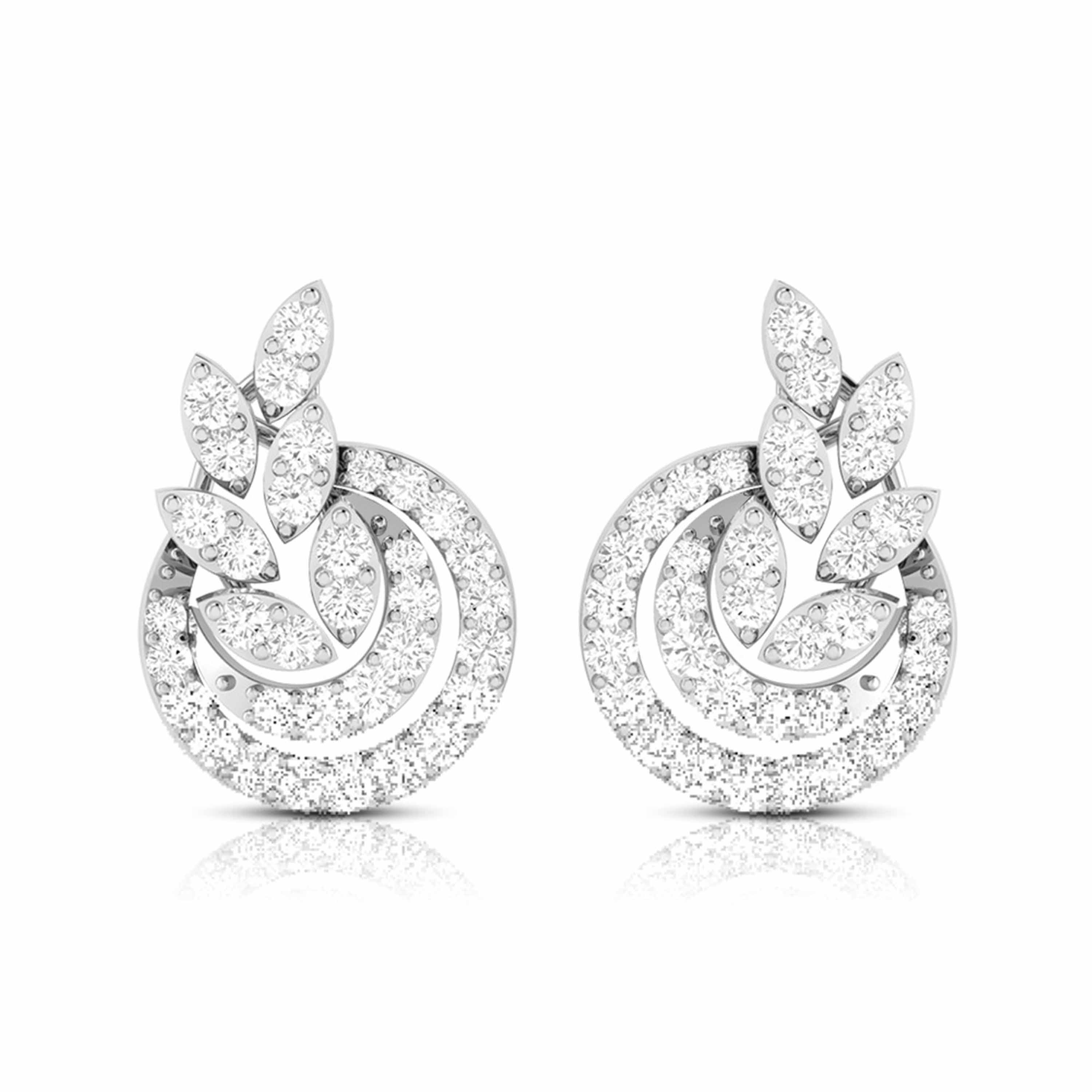 Fancy earrings design Stadium Lab Grown Diamond Earrings Fiona Diamonds