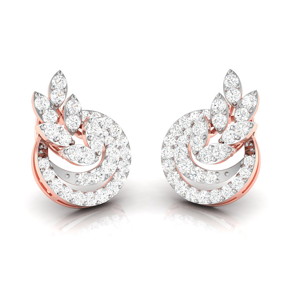 Fancy earrings design Stadium Lab Grown Diamond Earrings Fiona Diamonds